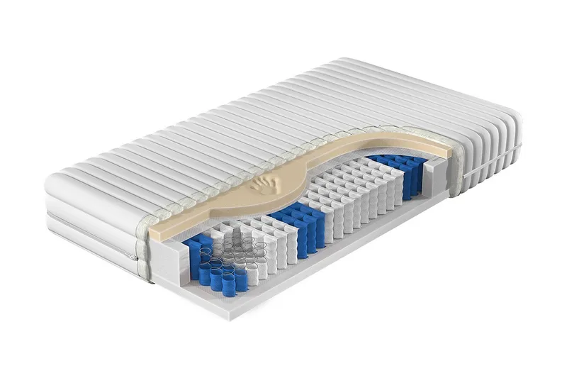 Patja Hutton 90x200 cm, Valkoinen