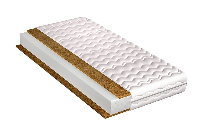 Patja Kronos 200x120x10 cm - Valkoinen - Huonekalut - Sänky - Patja - Joustinpatjat