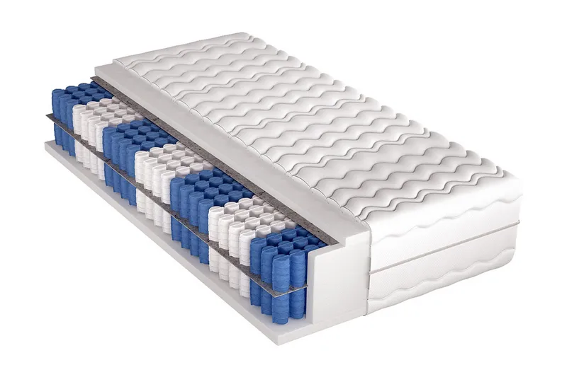 Patja Superking 200x140x31 cm, Sininen/Valkoinen