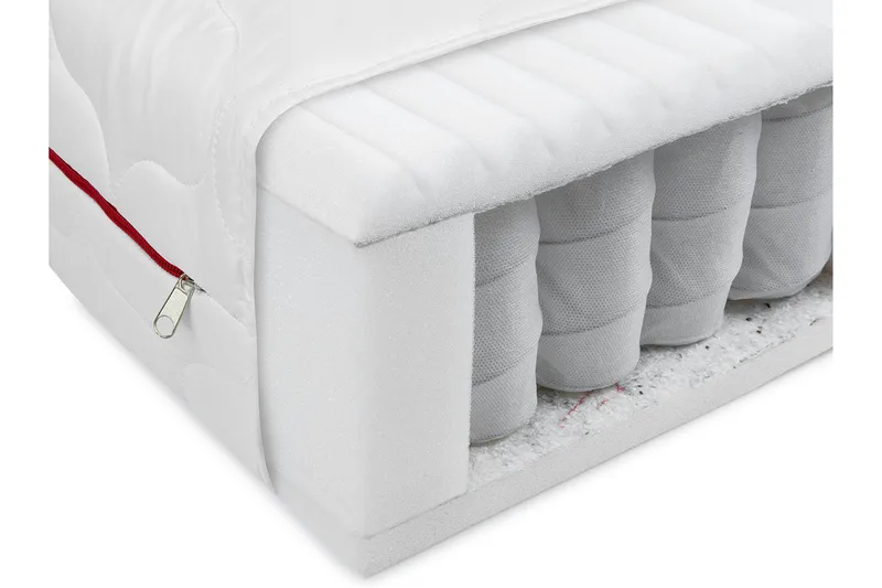 Patja Velvang 140x200 cm - Valkoinen - Huonekalut - Sänky - Patja - Joustinpatjat