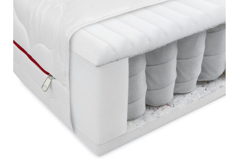 Patja Velvang 90x200 cm - Valkoinen - Huonekalut - Sänky - Patja - Joustinpatjat