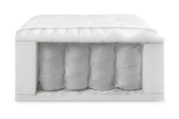 Patja Velvang 90x200 cm - Valkoinen - Huonekalut - Sänky - Patja - Joustinpatjat