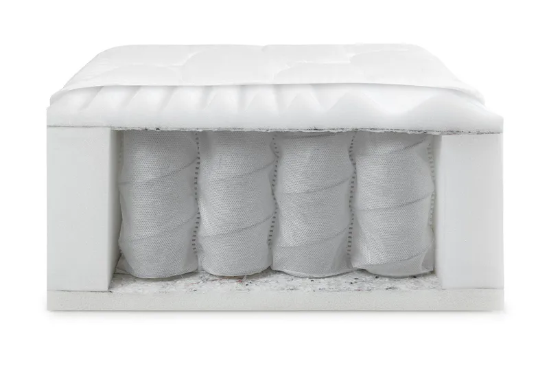 Patja Velvang 90x200 cm - Valkoinen - Huonekalut - Sänky - Patja - Joustinpatjat