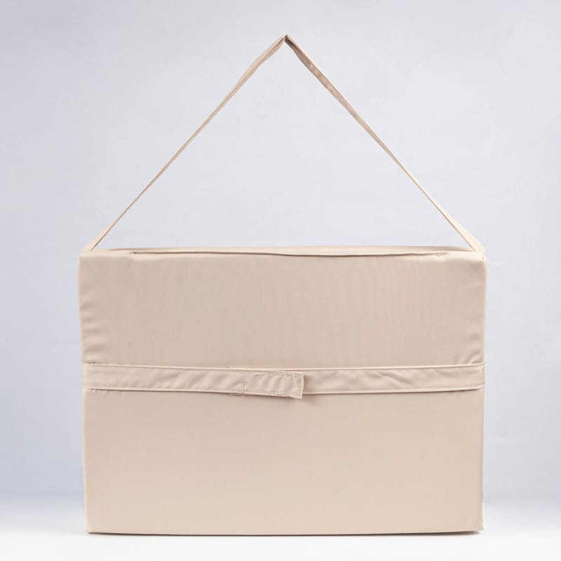Kokoontaitettava sänky Kalune Design Myc06 (55 x 180 x 5 cm) Kermanvärinen - Huonekalut - Sänky - Patja - Vaahtomuovipatja