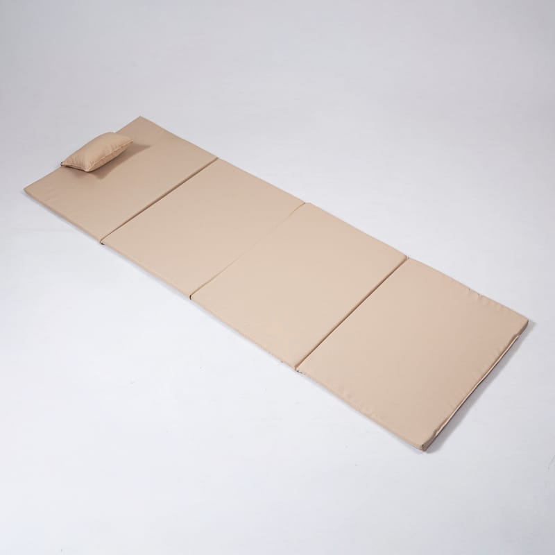 Kokoontaitettava sänky Kalune Design Myc06 (55 x 180 x 5 cm) Kermanvärinen - Huonekalut - Sänky - Patja - Vaahtomuovipatja