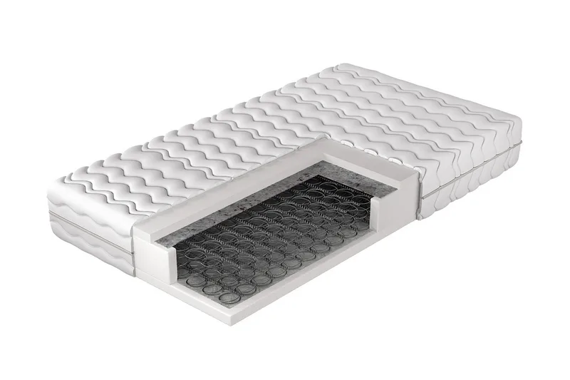 Lourosa joustinpatja 70x200 cm, Valkoinen