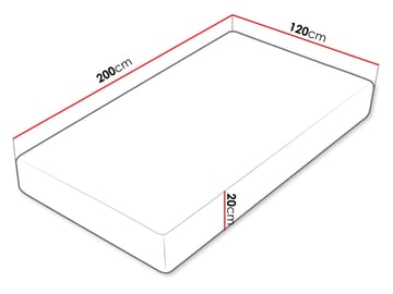 patja Patja CULTURE 20 VISCO H3, rullattu 120x200 cm - Huonekalut - Sänky - Patja - Vaahtomuovipatja