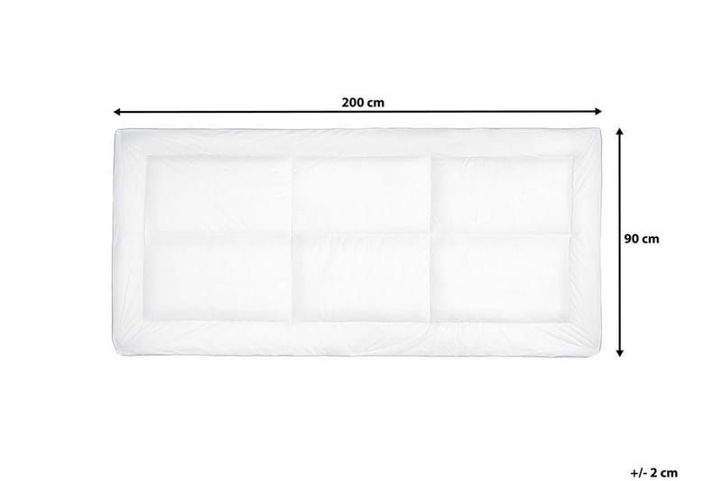 Sijauspatja Trivor 90x200 cm - Valkoinen - Huonekalut - Sänky - Patja - Petauspatja & sijauspatja