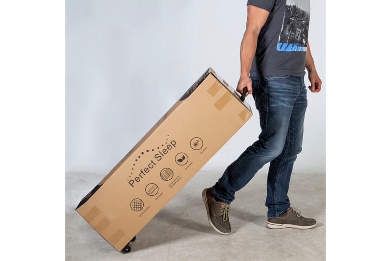 Jousipatja Harmonly Uno Pocket - Valkoinen/Harmaa - Huonekalut - Sänky - Patja - Petauspatja & sijauspatja