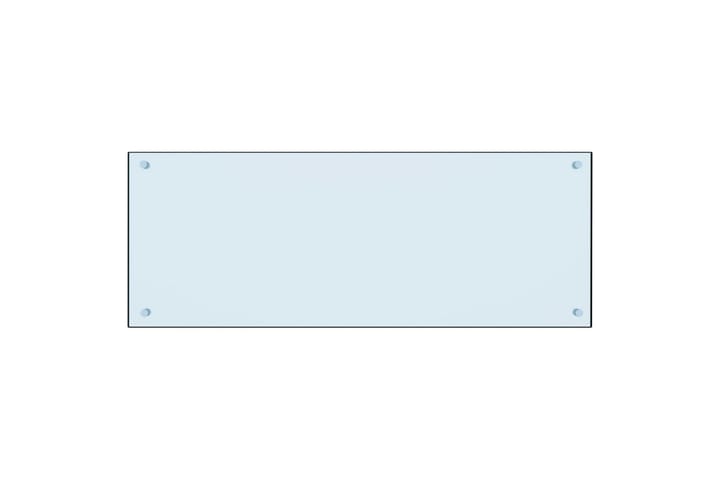 Keittiön roiskesuoja valkoinen 100x40 cm karkaistu lasi - Valkoinen - Petauspatja & sijauspatja