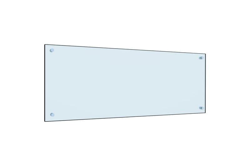 Keittiön roiskesuoja valkoinen 100x40 cm karkaistu lasi - Valkoinen - Huonekalut - Sänky - Patja - Petauspatja & sijauspatja