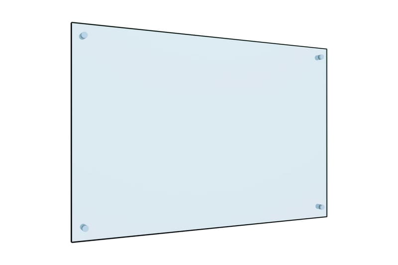 Keittiön roiskesuoja valkoinen 90x60 cm karkaistu lasi - Valkoinen - Huonekalut - Sänky - Patja - Petauspatja & sijauspatja