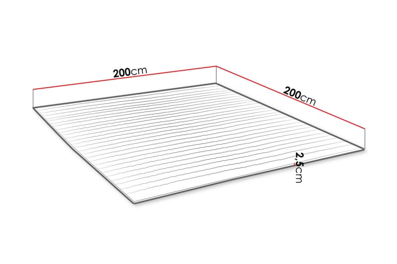 Sijauspatja 200x200 - Huonekalut - Sänky - Patja - Petauspatja & sijauspatja