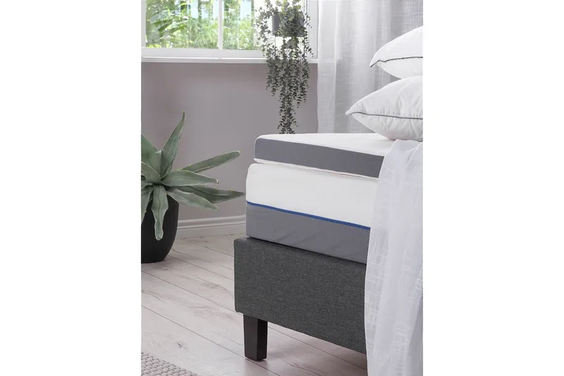 Sijauspatja Comfy 160x200 cm - Valkoinen - Huonekalut - Sänky - Patja - Petauspatja & sijauspatja