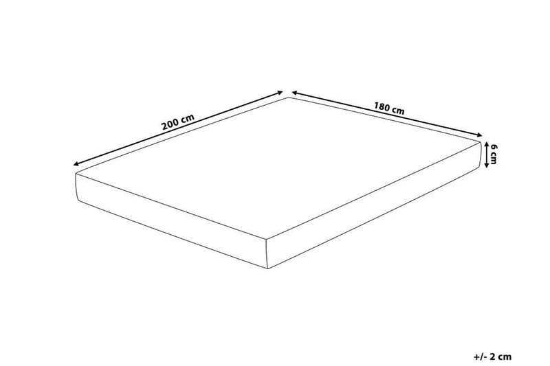 Sijauspatja Comfy 180x200 cm - Valkoinen - Huonekalut - Sänky - Patja - Petauspatja & sijauspatja