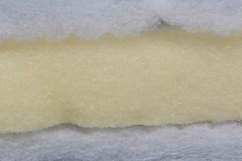 Sijauspatja Lapetos 80x200 cm Polyeetteri - Musta/Valkoinen - Huonekalut - Sänky - Patja - Petauspatja & sijauspatja