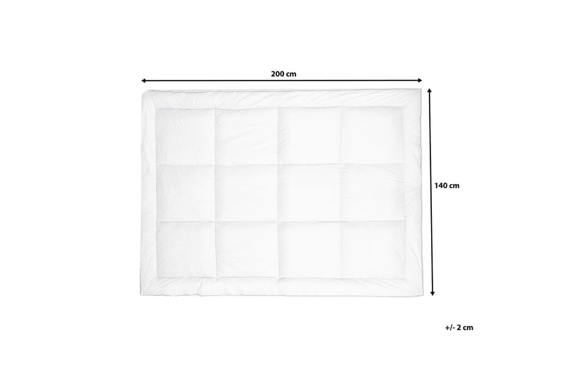 Sijauspatja Trivor 140x200 cm - Valkoinen - Huonekalut - Sänky - Patja - Petauspatja & sijauspatja