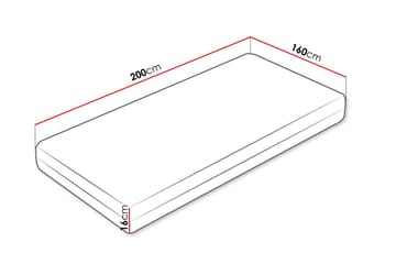 Solklint Jousipatja 160x200 cm - Valkoinen - Huonekalut - Sänky - Patja - Joustinpatjat