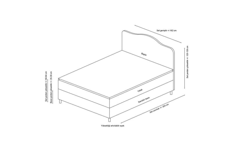 Subato Sijauspatja 140x200 cm - Antrasiitti - Huonekalut - Sänky - Patja - Petauspatja & sijauspatja