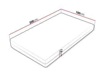 Unona Foam Patja 200x100 cm - Huonekalut - Sänky - Patja - Vaahtomuovipatja