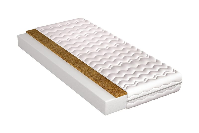 Patja Carideo 160x200x10 Vaahto - Valkoinen - Huonekalut - Sänky - Patja - Vaahtomuovipatja