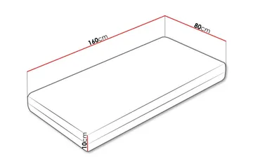 Vaahtomuovipatja Arigna 80x160 cm - Huonekalut - Sänky - Patja - Vaahtomuovipatja