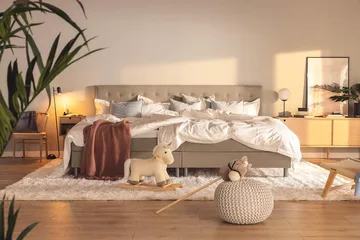 Perhesänky Sänkypaketti Rebeca 280x210 cm - (+Lisää) Myyrä - Huonekalut - Sänky - Jenkkisängyt