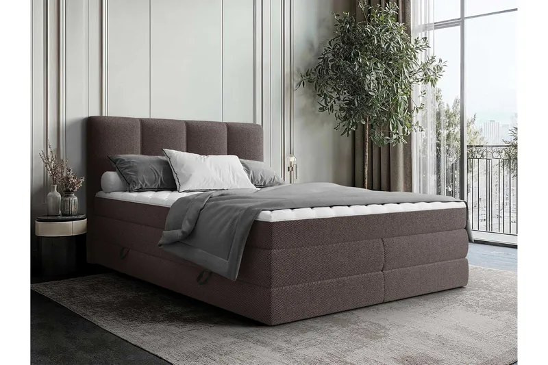 Pinta Säilytyssänky 140x200 cm - Ruskea - Huonekalut - Sänky - Sängyt säilytystilalla