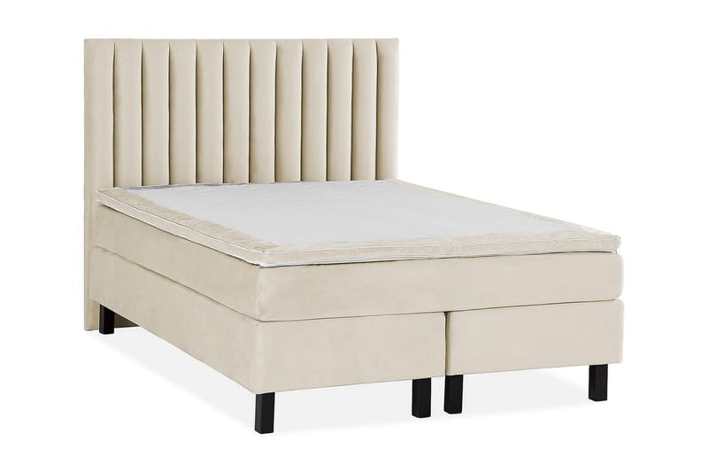 Princess sänkypaketti – jenkkisänky 120x200 cm kangasta petauspatjalla, kovuus medium - Beige - Huonekalut - Sänky - Jenkkisängyt
