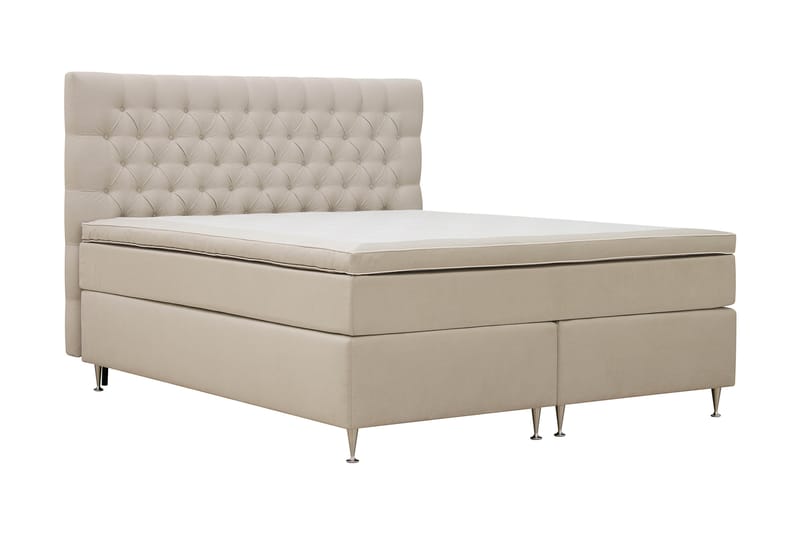 Romance Luxus Täydellinen Sänkypaketti 160x200 cm - Beige - Huonekalut - Sänky - Jenkkisängyt
