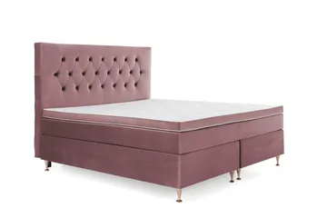 Royal Velvet -jenkkisänky 180 x 200 cm - Vaaleanpunainen - Huonekalut - Sänky - Jenkkisängyt