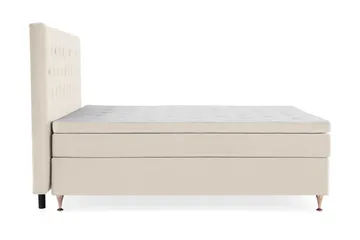 Royal Velvet -jenkkisänky 210 × 210 cm - Beige - Huonekalut - Sänky - Jenkkisängyt