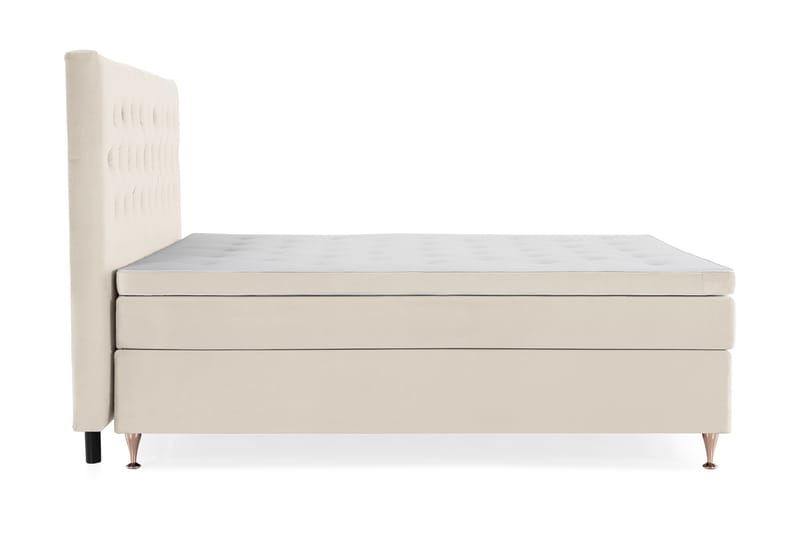 Royal Velvet -jenkkisänky 210 × 210 cm - Beige - Huonekalut - Sänky - Jenkkisängyt