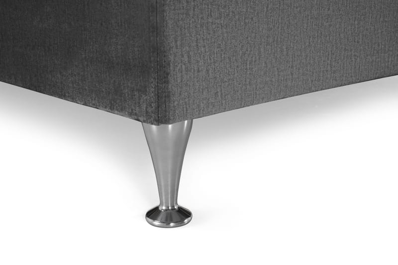 Royal Velvet -jenkkisänky 210 × 210 cm - Tummanharmaa - Huonekalut - Sänky - Jenkkisängyt