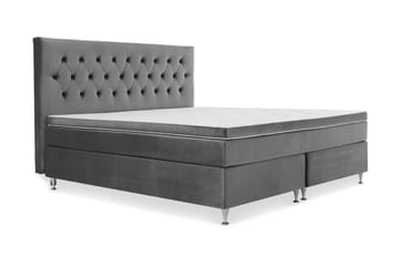 Royal Velvet -jenkkisänky 210 × 210 cm - Tummanharmaa - Huonekalut - Sänky - Jenkkisängyt