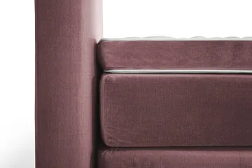 Royal Velvet -täydellinen sänkypaketti 160 x 200 cm - Vaaleanpunainen, korkeat kullanväriset jalat - Huonekalut - Sänky - Jenkkisängyt