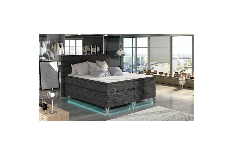 Runkopatja Eltap Amadeo LED-valoilla, Berlin 02, Tummanharmaa, 140x200 cm