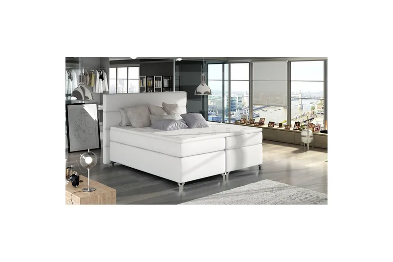 Runkopatja Eltap Amadeo - Soft 17, Valkoinen, 140x200 cm - Huonekalut - Sänky - Sängyt säilytystilalla