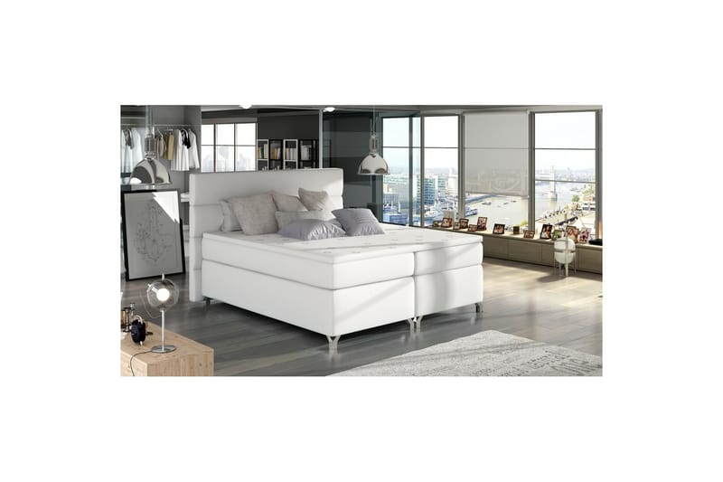 Runkopatja Eltap Amadeo - Soft 17, Valkoinen, 180x200 cm - Huonekalut - Sänky - Sängyt säilytystilalla