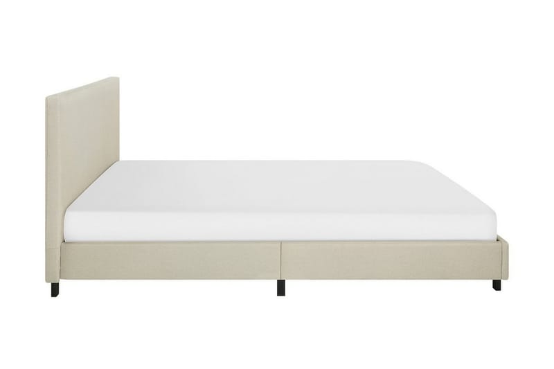Albi kaksoissänky 180x200 cm kangasta sängynpäädyllä - Beige - Huonekalut - Sänky - Sänkykehikot & sängynrungot