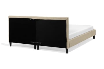Fitou sängynrunko 160x200 cm kangasta sängynpäädyllä - Beige - Huonekalut - Sänky - Sänkykehikot & sängynrungot