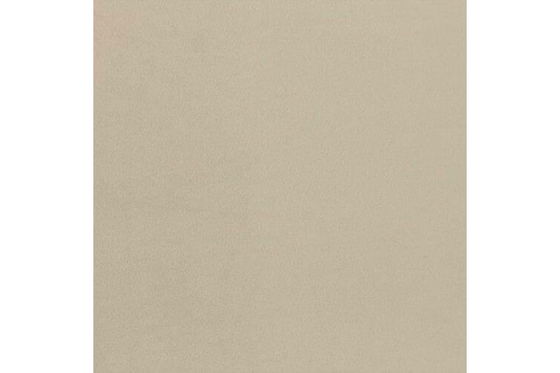Gortin sänkypaketti – sängynrunko 90x200 cm samettia sängynpäädyllä + petauspatja - Beige - Huonekalut - Sänky - Yhden hengen sängyt