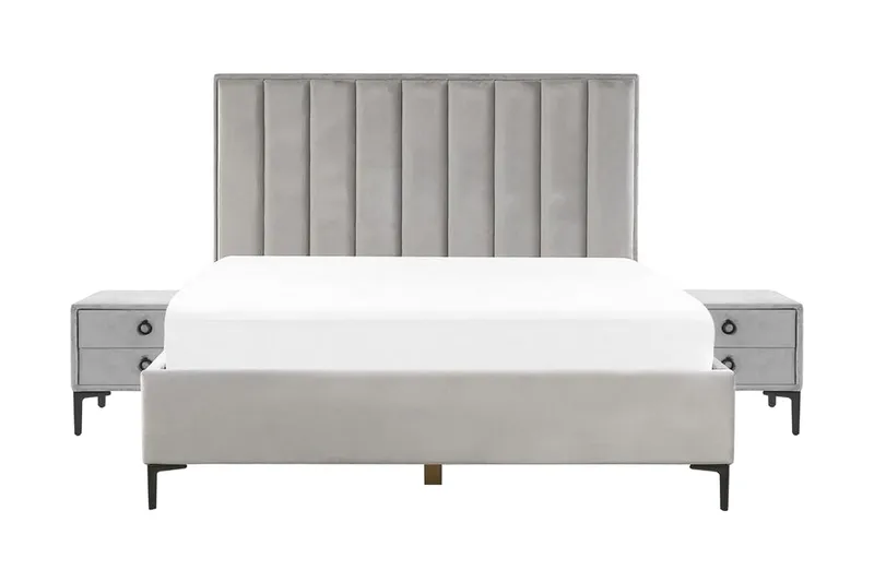 Makuuhuonesetti Sezanne Parivuode 180x200 cm, Harmaa