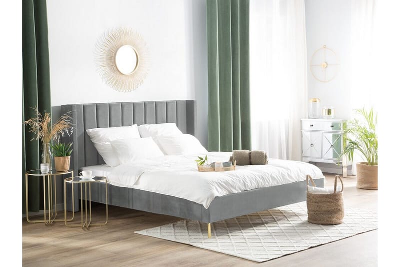 Parivuode Barkerud 180x200 cm - Harmaa - Huonekalut - Sänky - Runkopatjasängyt