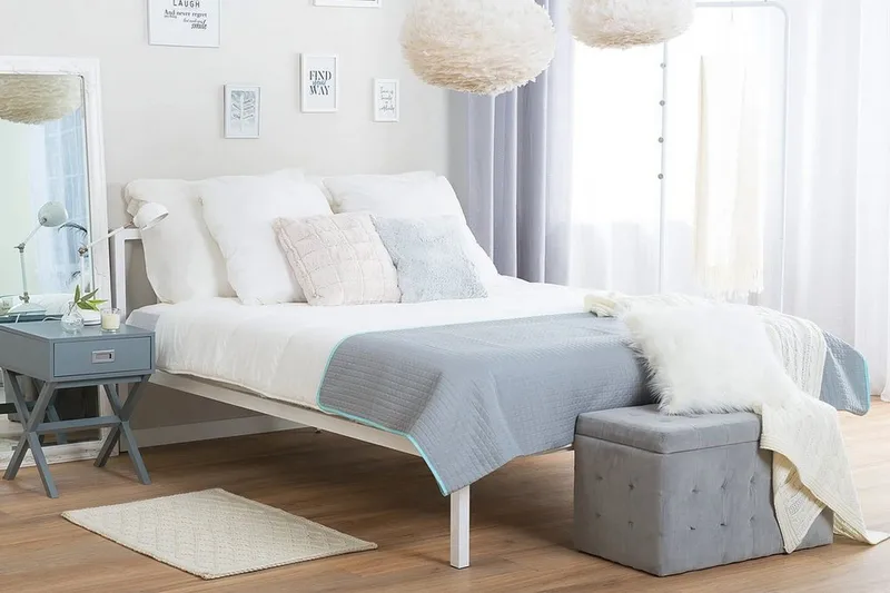 Parivuode Cusset 160x200 cm - Valkoinen - Huonekalut - Sänky - Sänkykehikot & sängynrungot