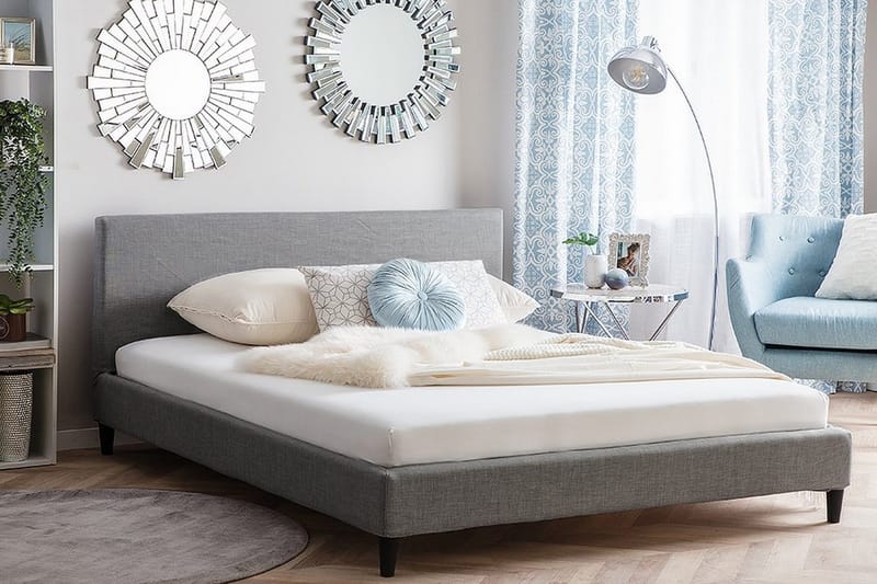 Parivuode Fitou 160x200 cm - Harmaa - Huonekalut - Sänky - Runkopatjasängyt