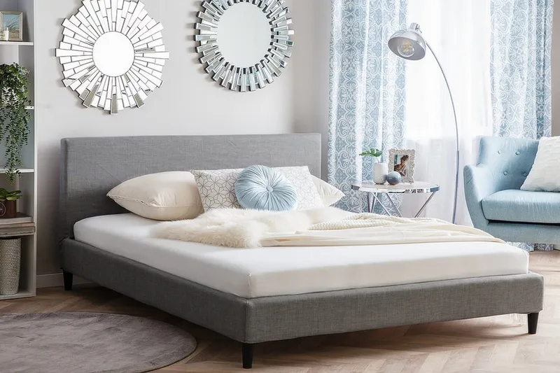 Parivuode Fitou 160x200 cm - Harmaa - Huonekalut - Sänky - Runkopatjasängyt