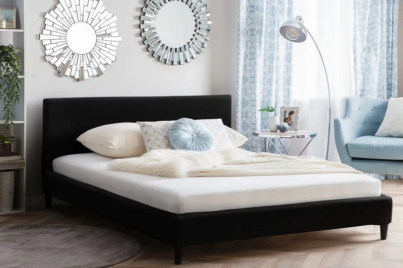 Parivuode Fitou 160x200 cm - Musta - Huonekalut - Sänky - Runkopatjasängyt