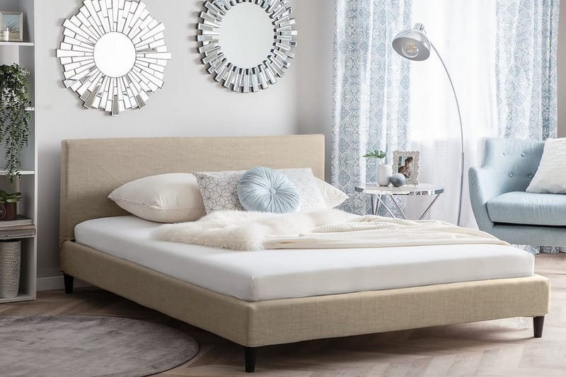 Parivuode Fitou 180x200 cm - Beige - Huonekalut - Sänky - Runkopatjasängyt