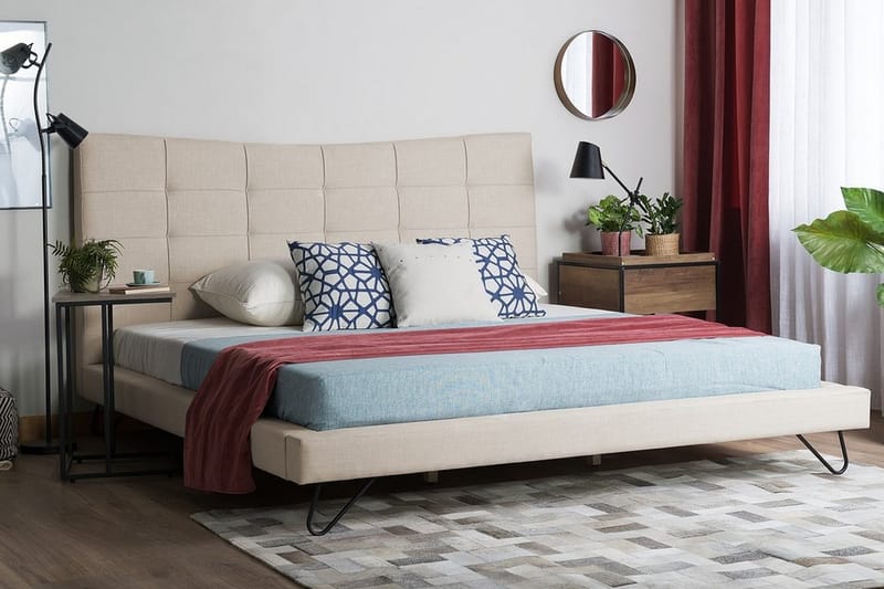 Parivuode Lannion 180x200 cm - Beige - Huonekalut - Sänky - Runkopatjasängyt
